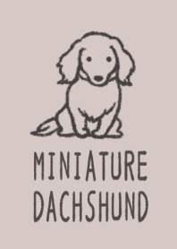 Doodle dog -Dachshund- BROWN GRAY