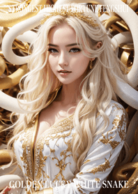 Golden Lucky White Snake 17
