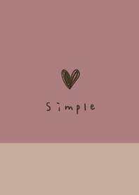 Dull pink, beige and brown.