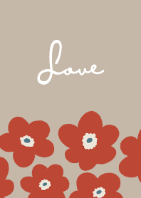 in bloom, flower o / tan