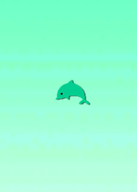 Simple dolphin icon 5