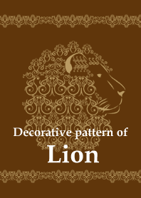 Pola dekoratif Lion