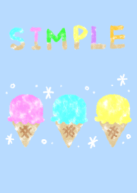 Theme of a simple ice cream2