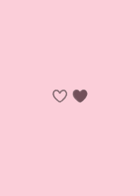 mini ♥ heart 03 - くすみピンク (i)
