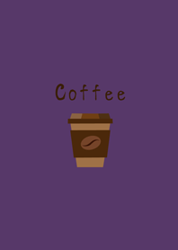 Have a cup of warm coffee(dark purple)