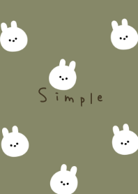 Covered with khaki beige and rabbit.