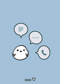 small bird&Simple Shimaenaga light blue