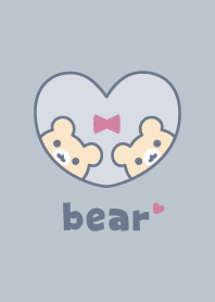 Bear Ribbon [Dullness Blue]