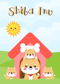 Family Lovely Shiba Inu Theme