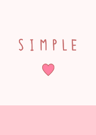 simple cute pink heart