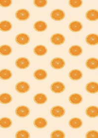 Playful Orange Slice Dot Pattern