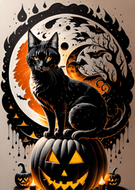 halloween cat 14EeFf