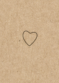 Adult cute kraft paper and loose heart.