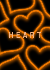 Neon Heart is Full Orange 80
