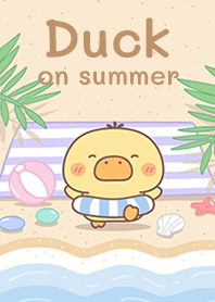 Duck on summer