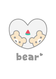 Bear Watermelon - White