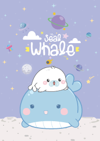 Whale Seal Mini Galaxy Violet