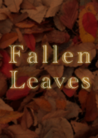 Fallen leaves theme,brown color