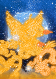 Good luck rising Moonlight gold dragon