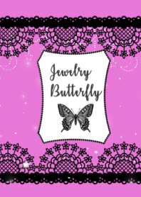 Jewelry Butterfly_pink&black