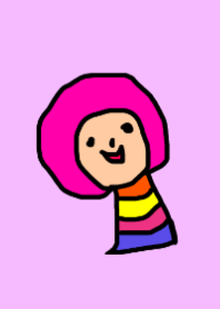 Fashionable colorful girl