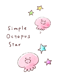 simple octopus Star White Blue.