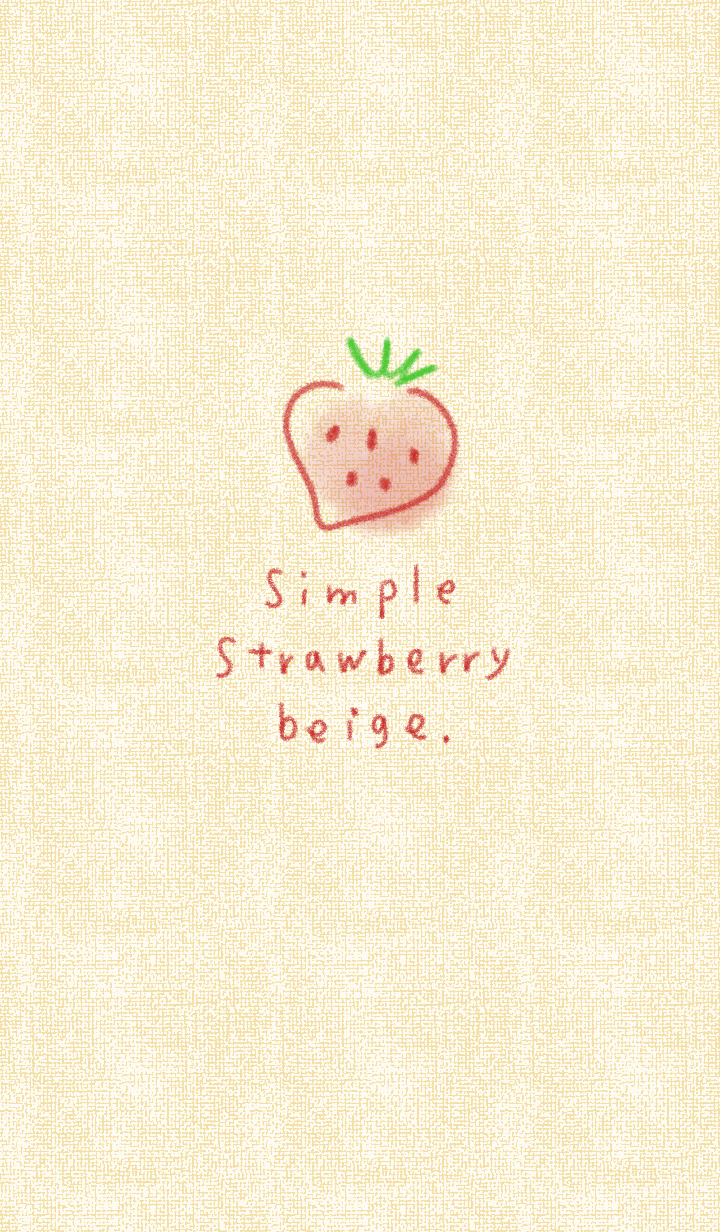 Simple strawberry beige