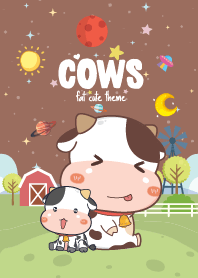 Cows Lover Galaxy Brown