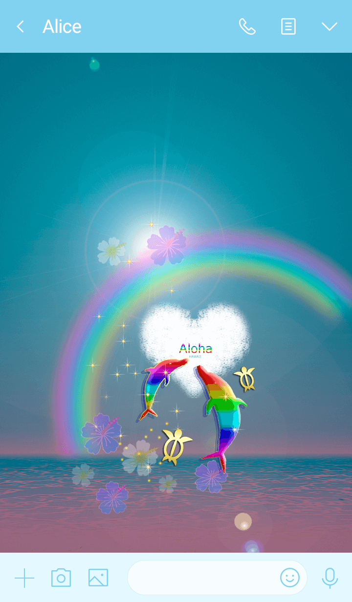 Line クリエイターズ着せかえ 最強運気アップ Love ハワイ Aloha 151