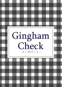 Gingham Check Black - SIMPLE 14