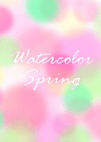 Watercolor spring