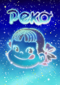 ธีมไลน์ Summer Night ! Peko&#39;s Twinkle star