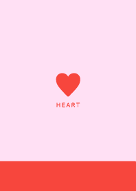 Simple Heart / Red&Pink