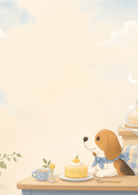 Sky Beagle Yuzu Cake Desk