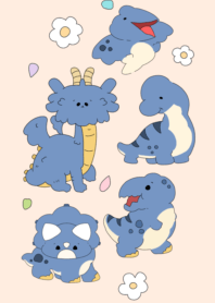 Sweet dinosaur with horns2