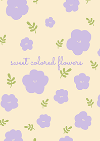 ดอกไม้สีม่วงในฤดูร้อน
