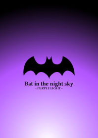 Bat in the night sky - PURPLE LIGHT -