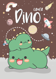 Dino Lover. (love brown)