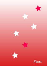Stars in Red Gradation