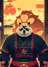 Samurai Anjing Ukiyo-e 12