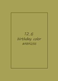 birthday color - December 6