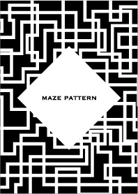 Black maze pattern