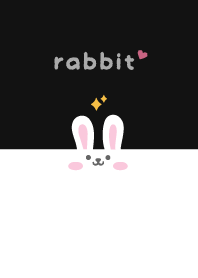 Rabbits. Glitter - Black