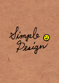 シンプルデザインスマイル-クラフト紙-