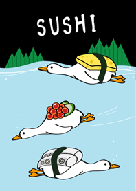 來吃壽司鴨！2(護眼黑色)