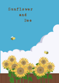 Sunflower and Bee / summer2