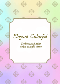 Elegant colorful theme