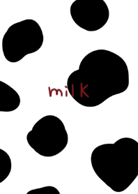 牛模様。ミルク。