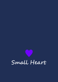 Small Heart *Navy Purple 20*