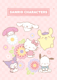 Sanrio characters Japanese Floral